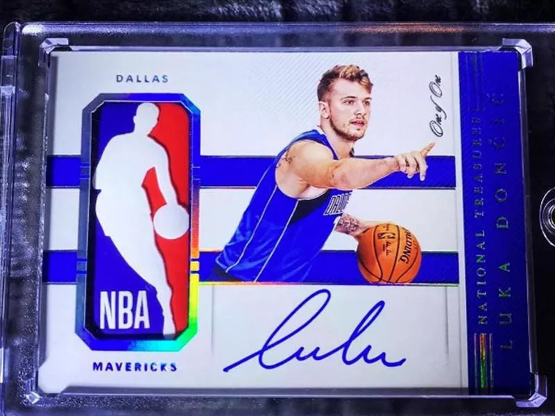 Luka Doncic 2018 Panini National Treasures card