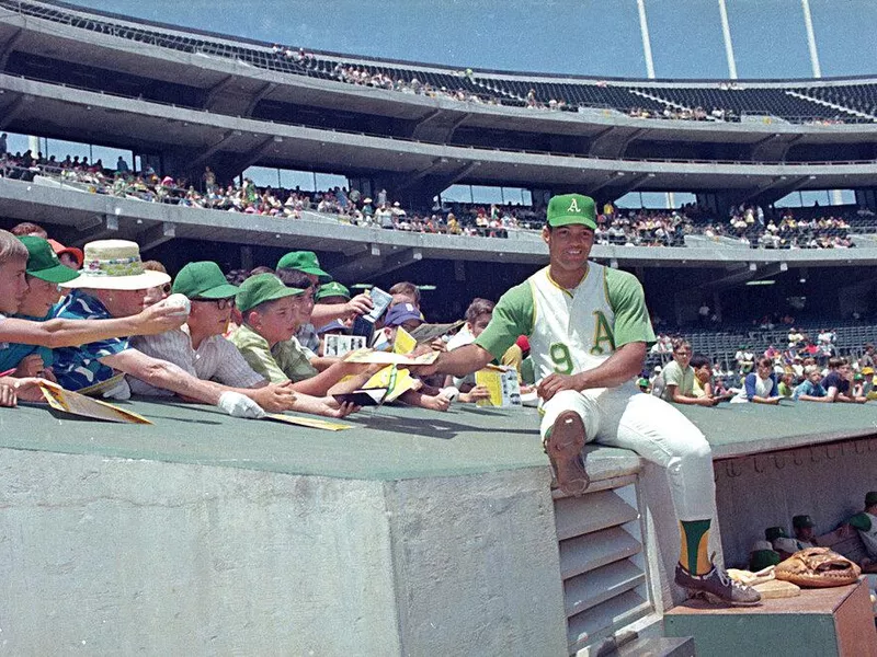 Oakland A's rookie Reggie Jackson in 1969