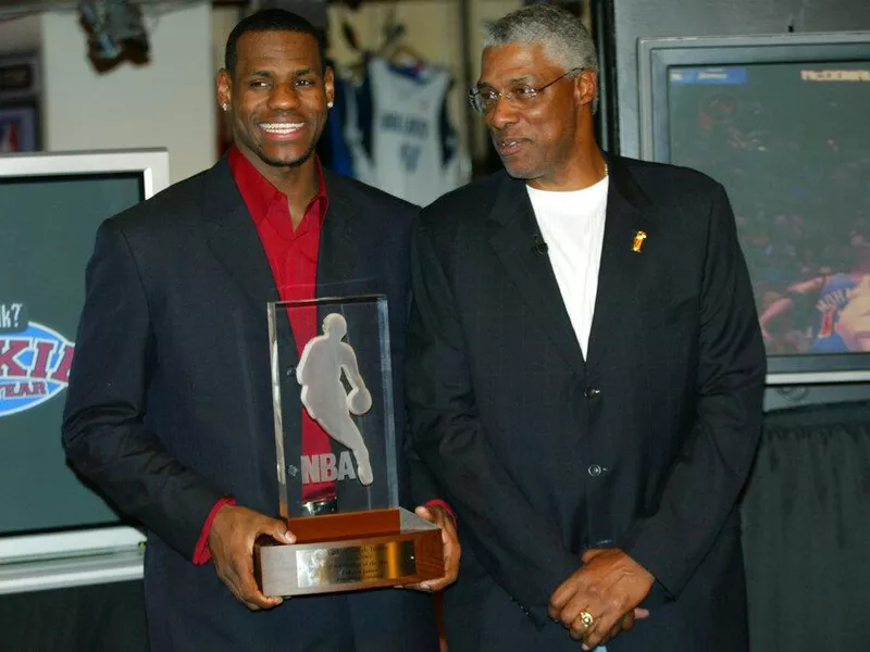 LeBron James and Julius Erving