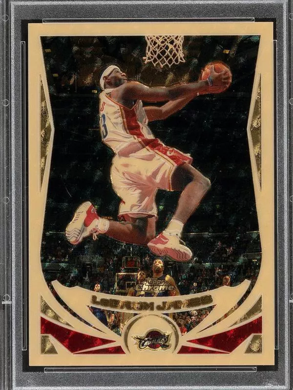 LeBron James 2004 Topps Chrome Superfractor card