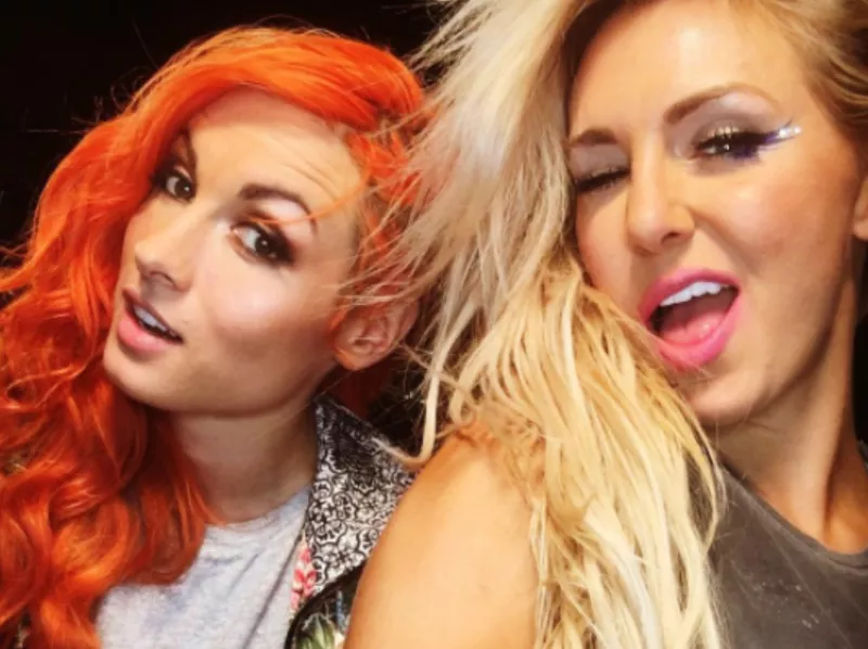 Becky Lynch and Charlotte Flair