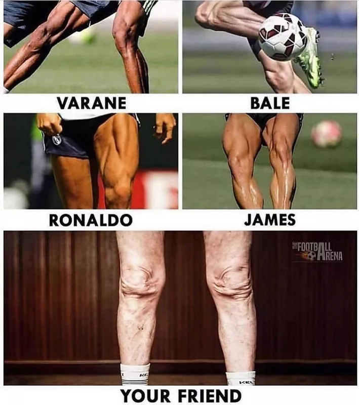 Soccer legs comparison