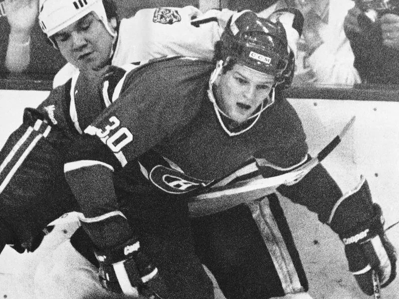 Montreal Canadiens right wing Chris Nilan