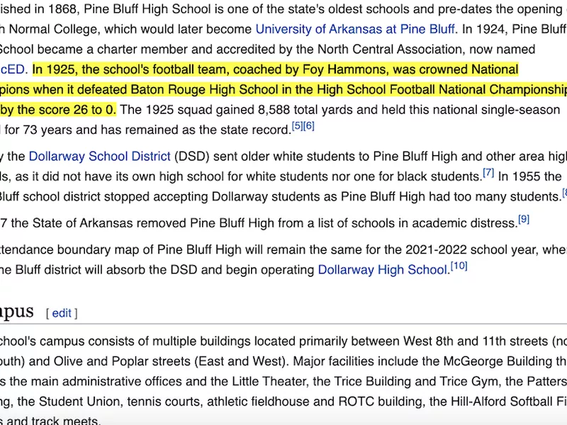 Pine Bluff High School