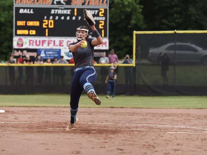 East Carter High pitcher Montana Fouts