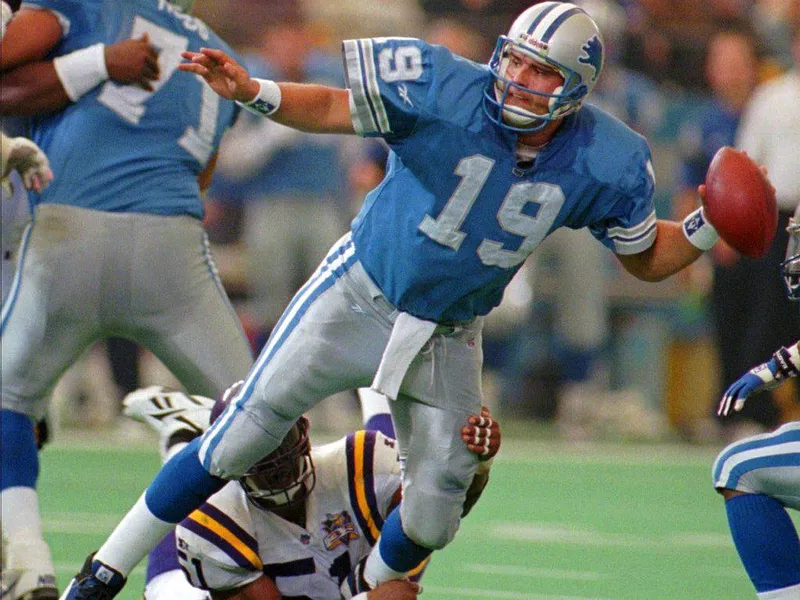 Detroit Lions quarterback Scott Mitchell