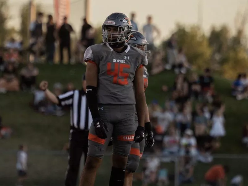 Skyridge High defensive end/outside linbebacker Tausili Akana