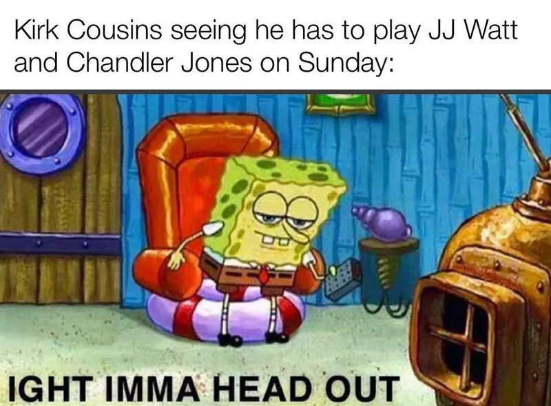 Kirk Cousins Spongebob meme