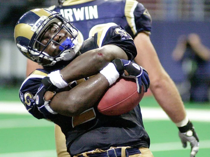 St. Louis Rams running back Marshall Faulk