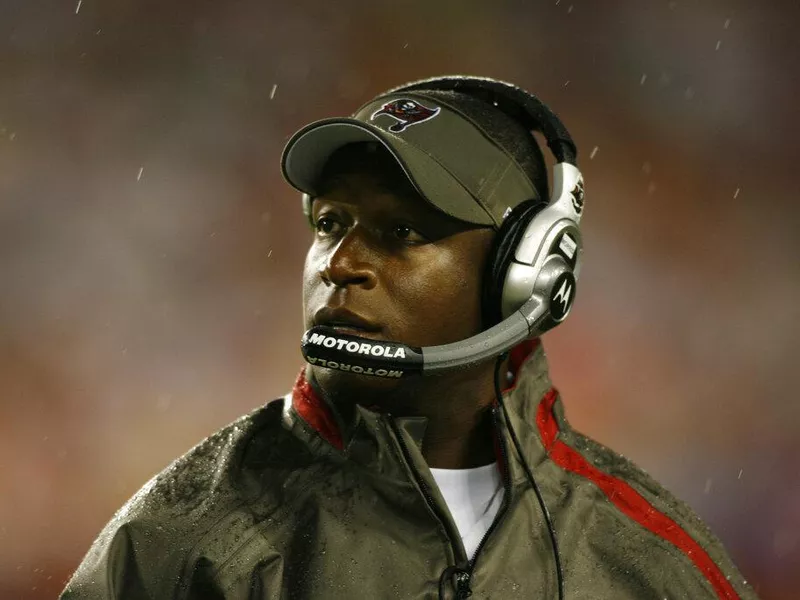 Tampa Bay Buccaneers head coach Raheem Morris