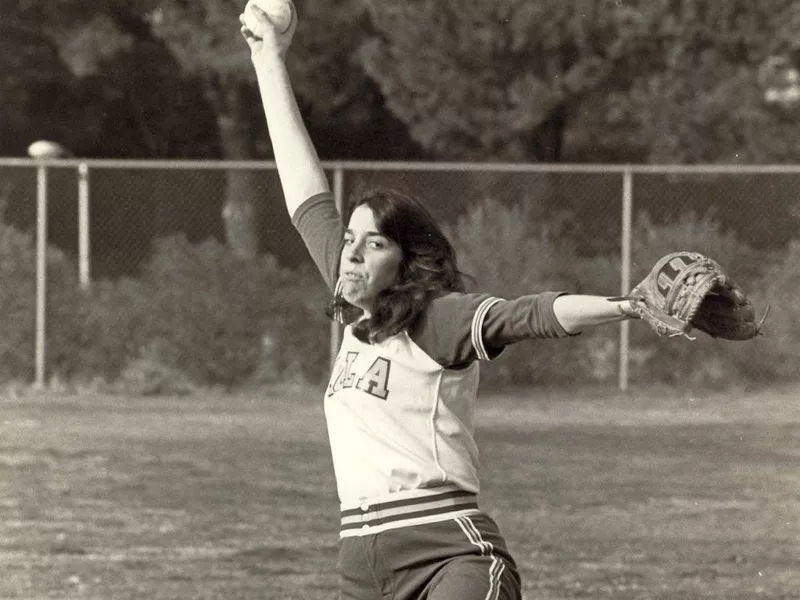 UCLA pitcher Debbie Doom