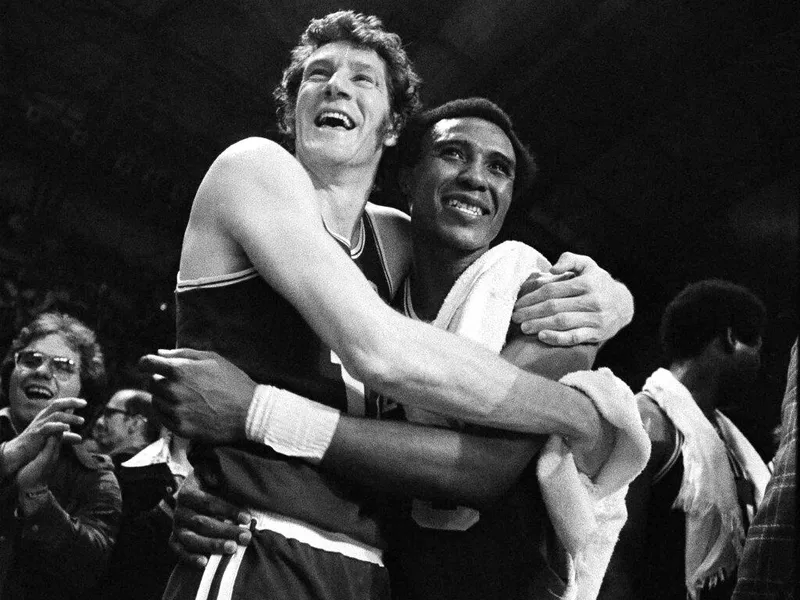 John Havlicek and JoJo White in 1974