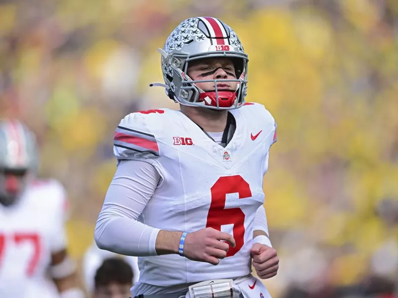 Ohio State quarterback Kyle McCord