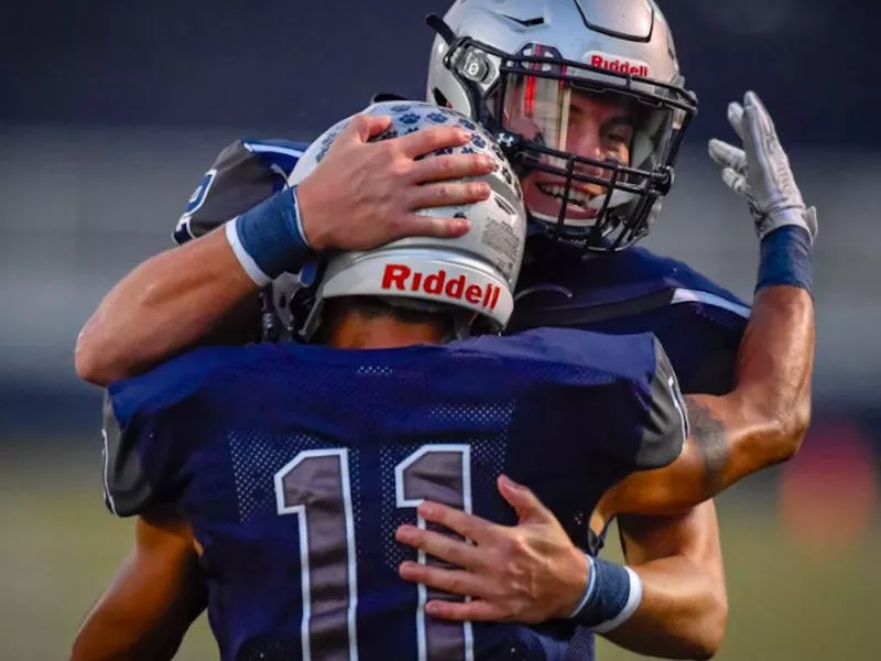 Reitz football players celebrating