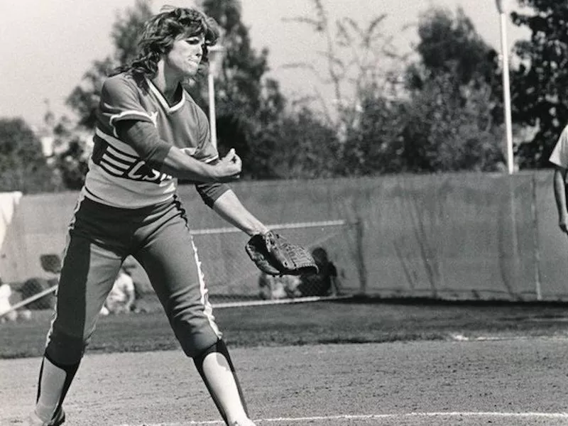 Cal State Fullerton pitcher Susan LeFebvre