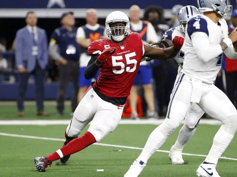 Chandler Jones playing defensive end for Arizona Cardinals