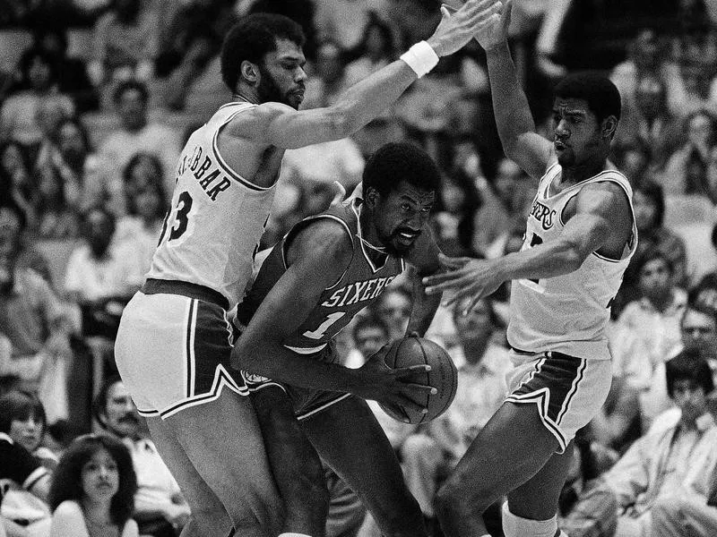 Kareem Abdul-Jabbar and Magic Johnson