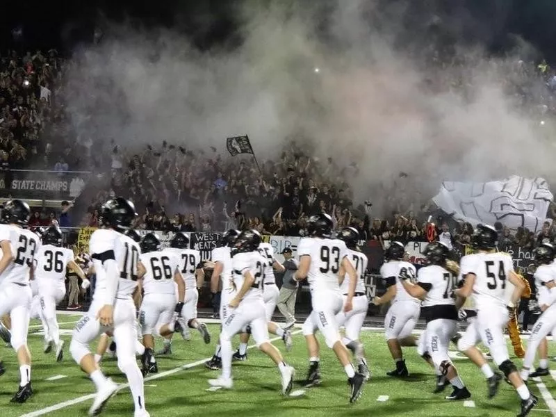 Bentonville High football team takes field at Tiger Stadium