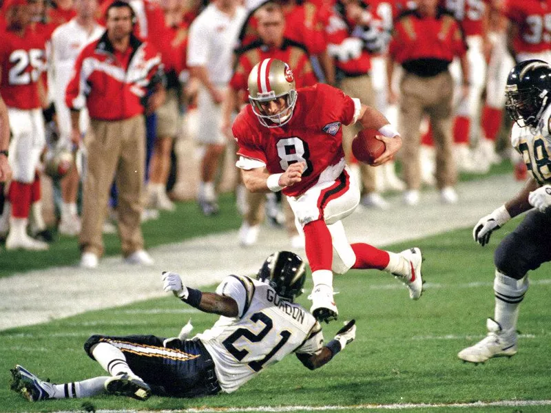 San Francisco 49ers' quarterback Steve Young