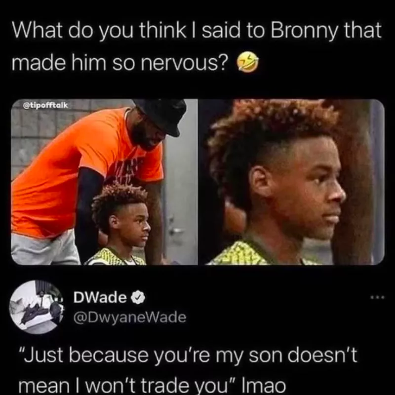 Lebron, Bronny meme