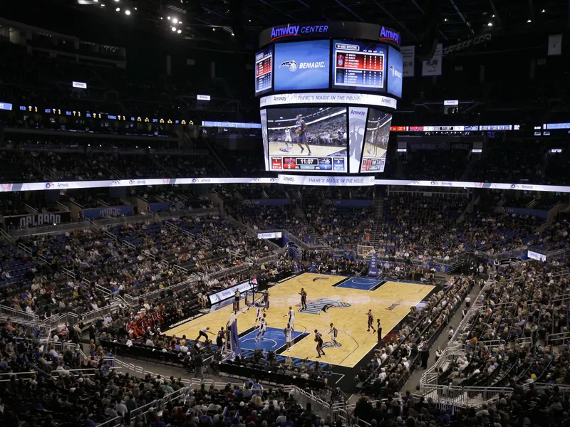 Orlando Magic play Atlanta Hawks at Amway Center