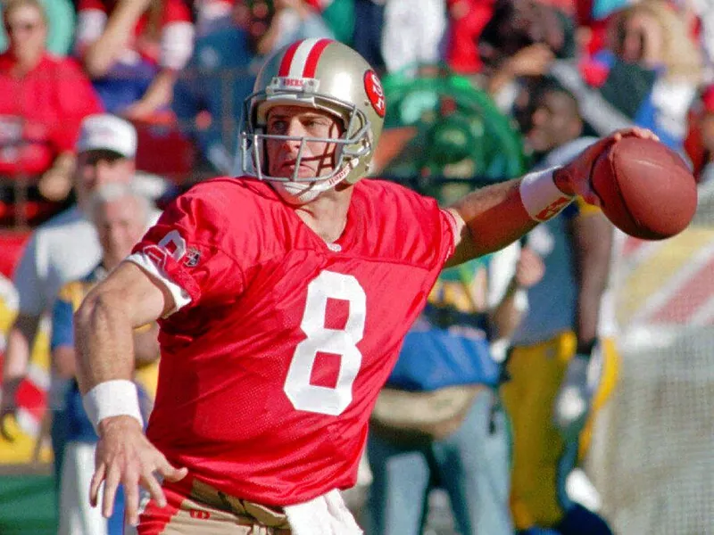 San Francisco 49ers quarterback Steve Young