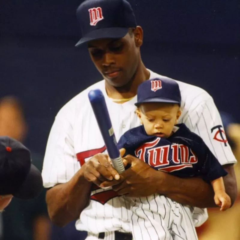 Pat Mahomes holding Patrick