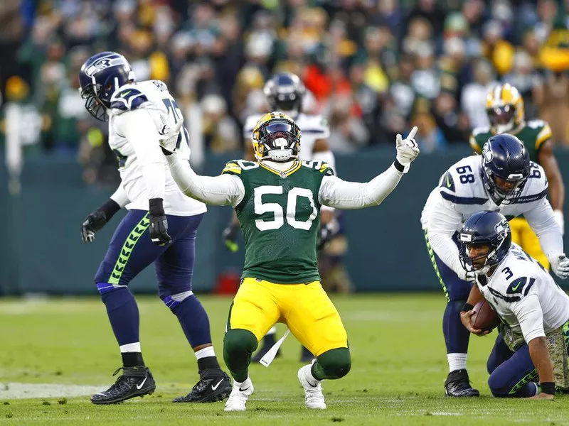 Green Bay Packers defensive end Whitney Mercilus