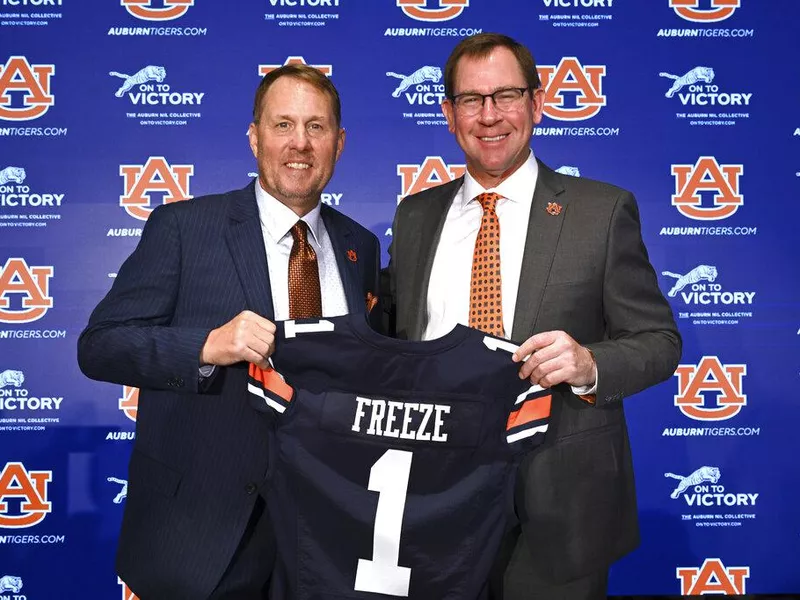 Auburn football coach Hugh Freeze,