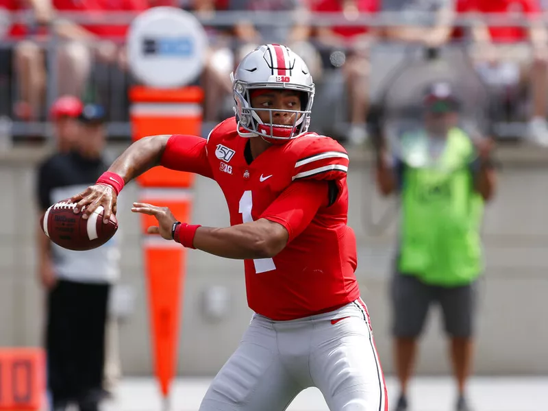 Ohio State quarterback Justin Fields