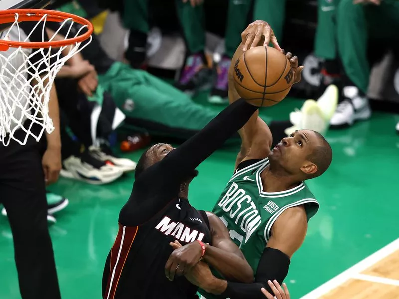 Bam Adebayo and Al Horford