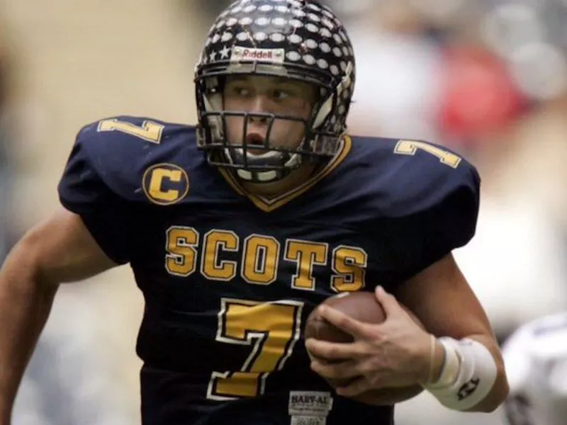 Highland Park High School quarterback Matthew Stafford