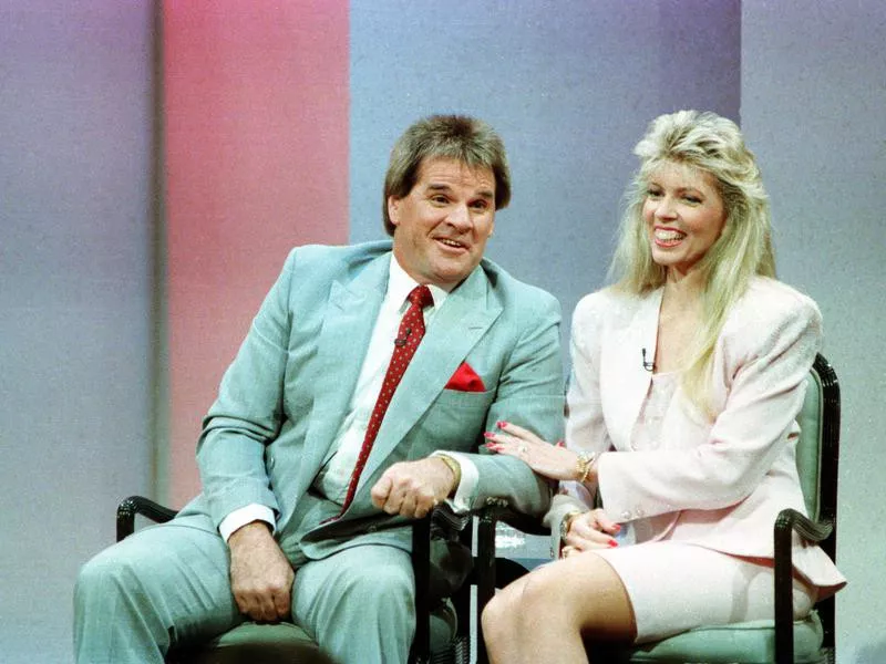 Pete Rose and Carol Woliung