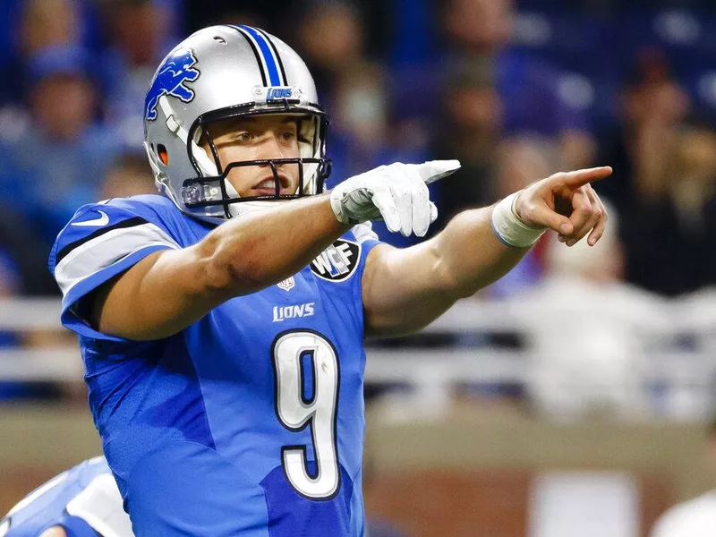 Matthew Stafford leading the Detroit Lions