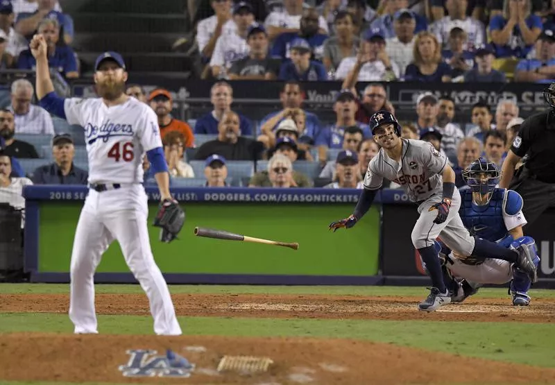 Jose Altuve celebrates home run