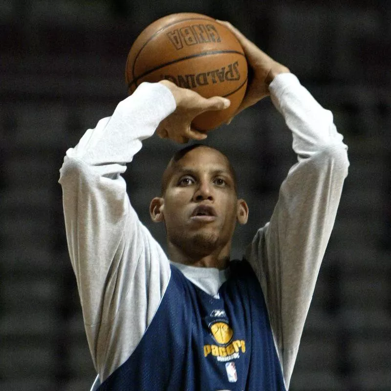 Reggie Miller shoots