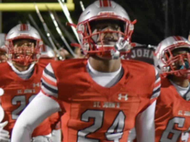 St. John's High cornerback Joshua Thompson ornerback Josh Thompson