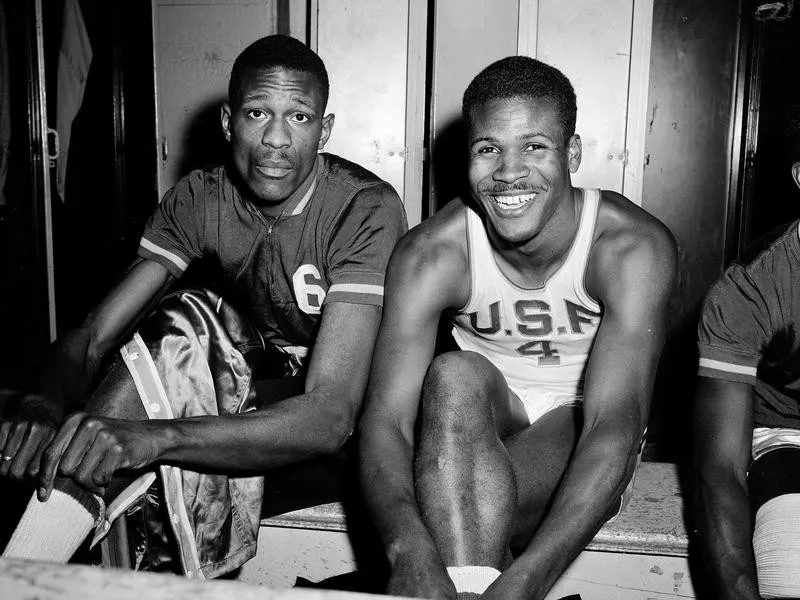 K.C. Jones and Bill Russell