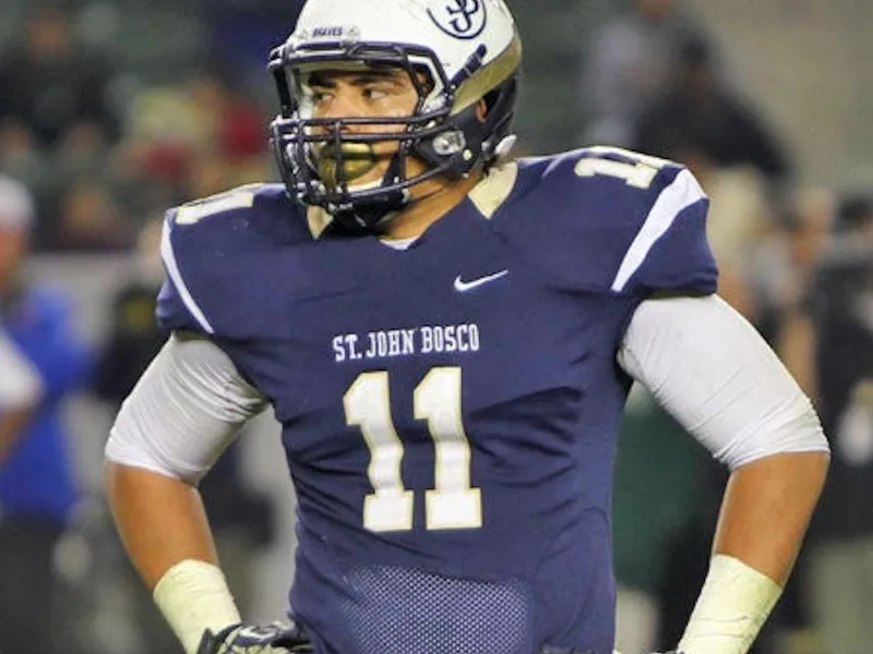 St. John Bosco defensive lineman Jacob Tuioti-Mariner