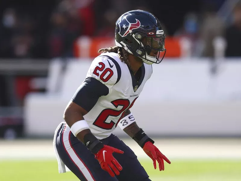 Justin Reid playing safety for the Houston Texans