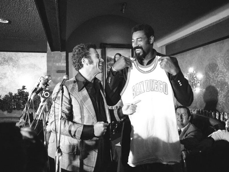 Wilt Chamberlain and Leonard Bloom