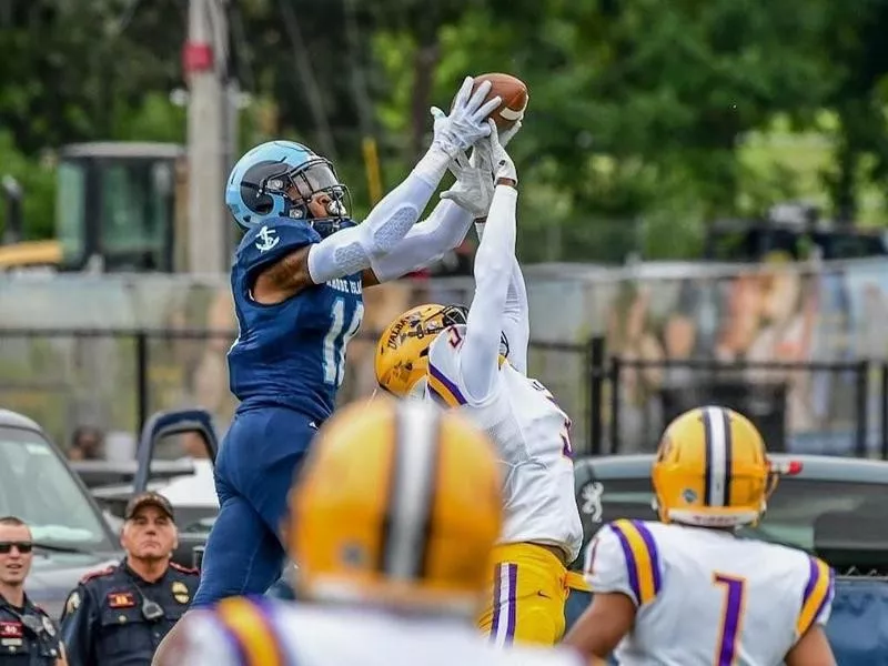 Cranston East High wide receiver Marven Beauvais