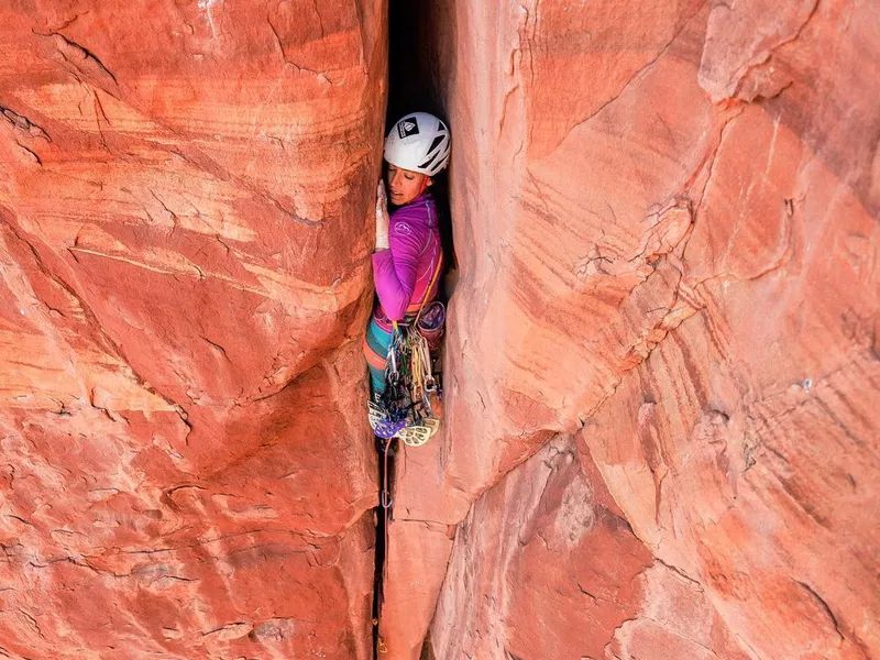 Rock climbers in Liming, China