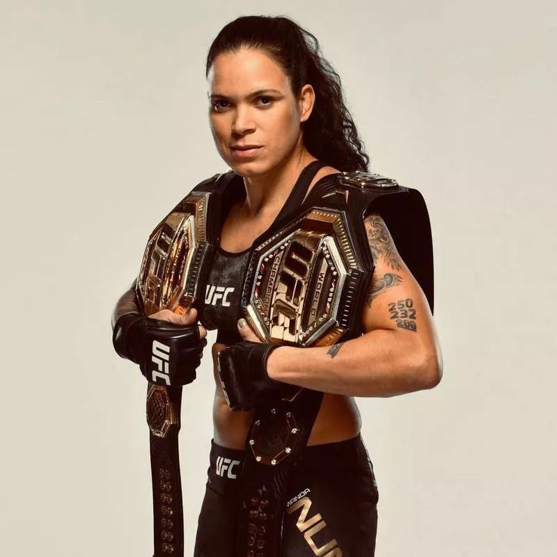 Amanda Nunes with UFC belt