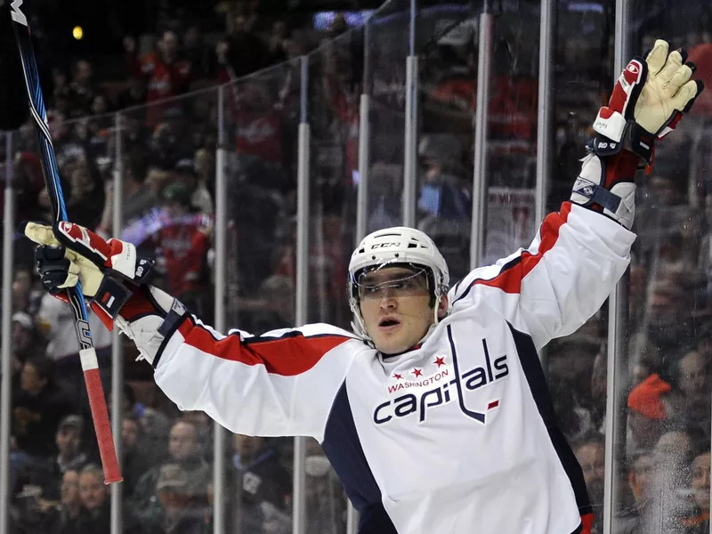 Washington Capitals Alex Ovechkin celebrates