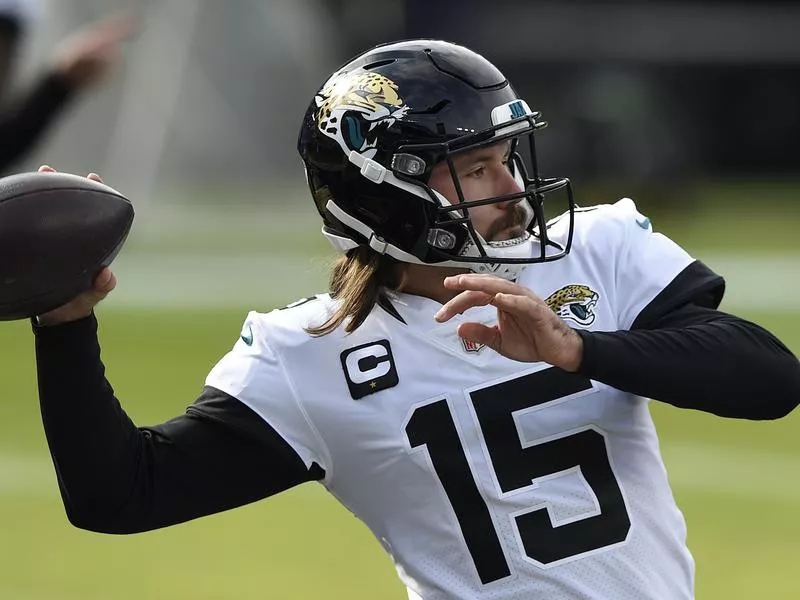 Gardner Minshew works out