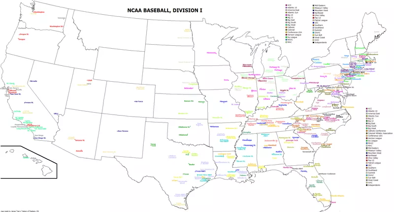 Division 1 college baseball teams