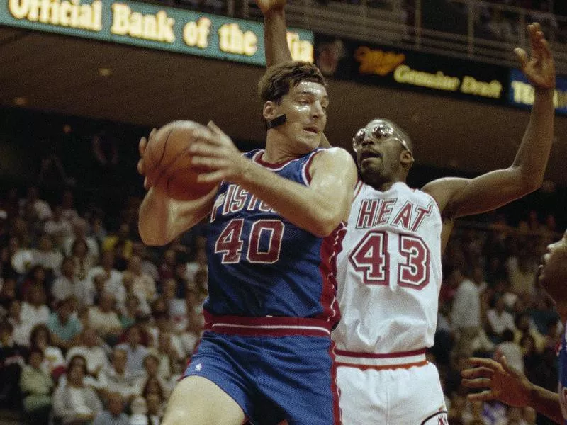 Detroit Pistons center Bill Laimbeer