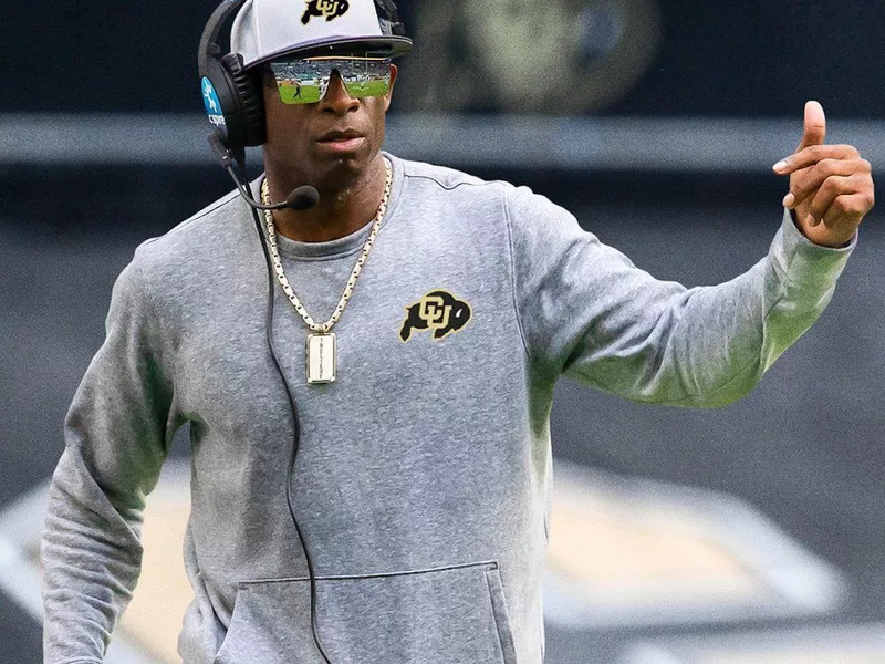 Colorado head coach Deion Sanders