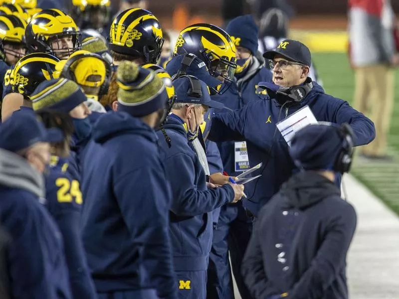 Michigan coach Jim Harbaugh